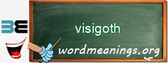 WordMeaning blackboard for visigoth